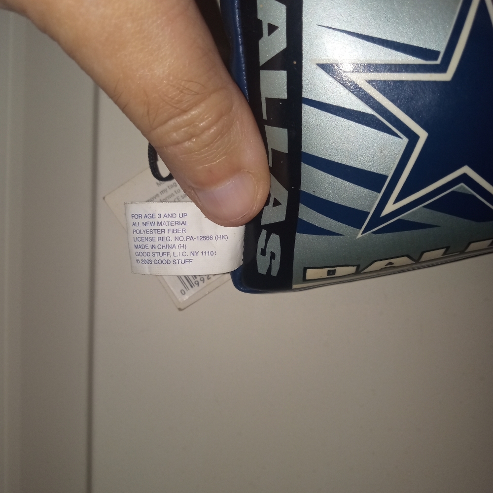 NFL Dallas Cowboys Plush Flag Souvenir NWT Vintage 2003 - Picture 7 of 7